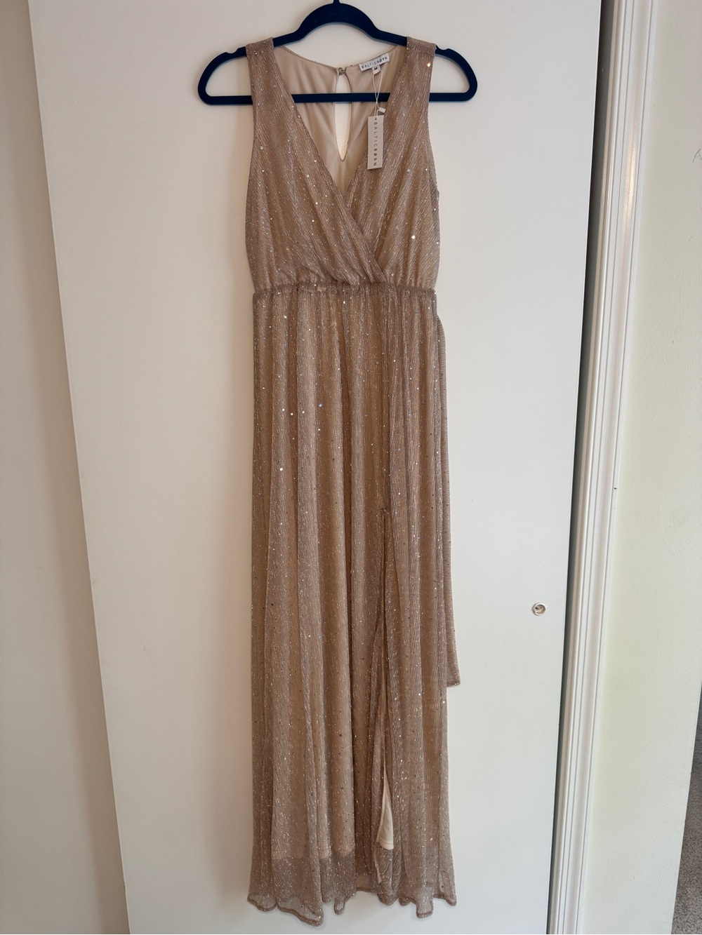 Baltic Born Champagne Sequin Maxi Dress